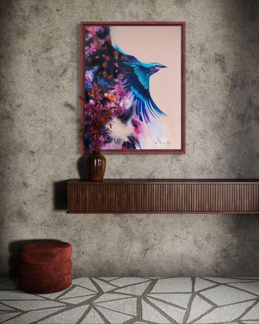 Canvas print 'She Flew Anyway'
