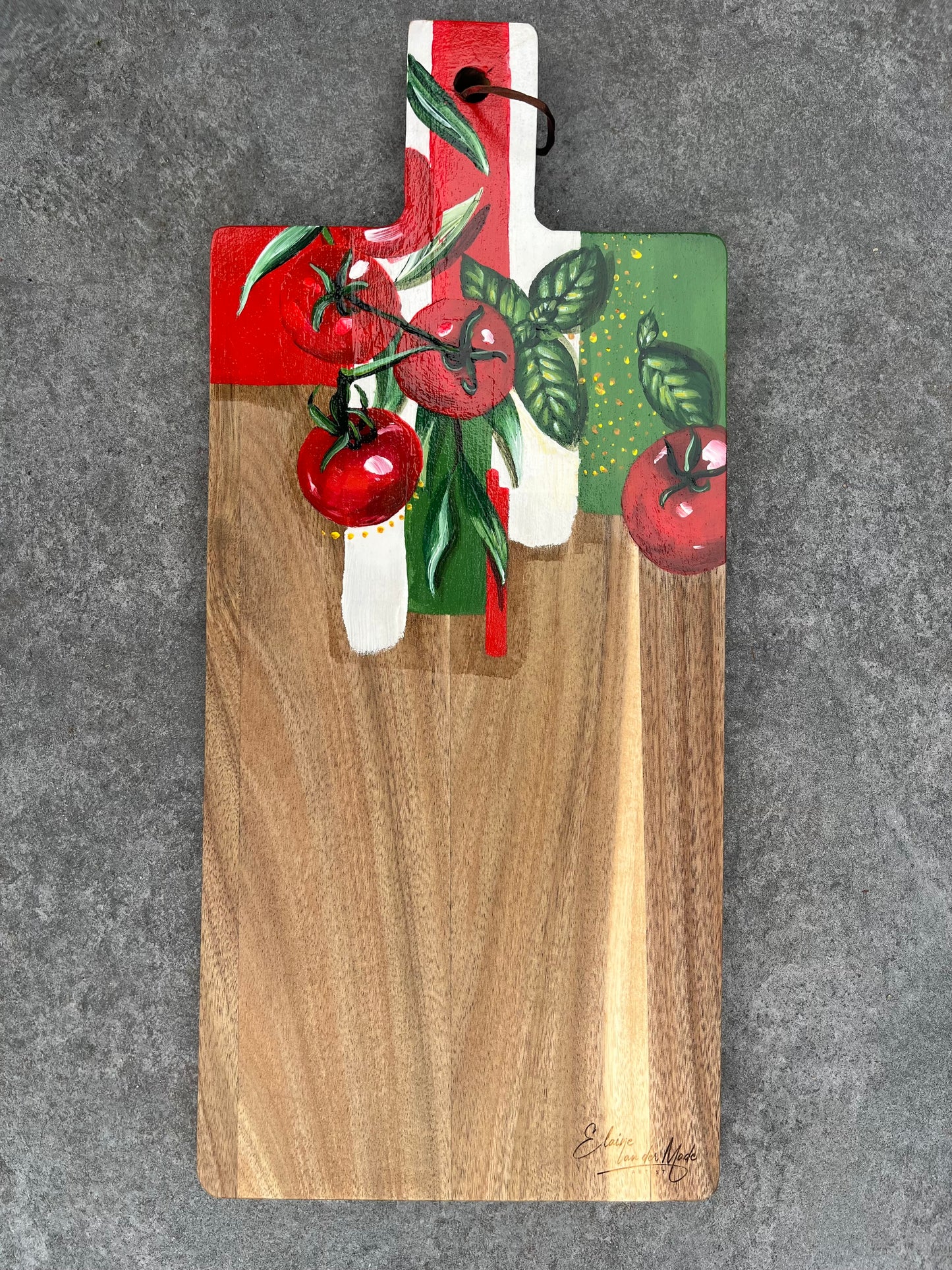 Handgeschilderde borrelplank Tomaten