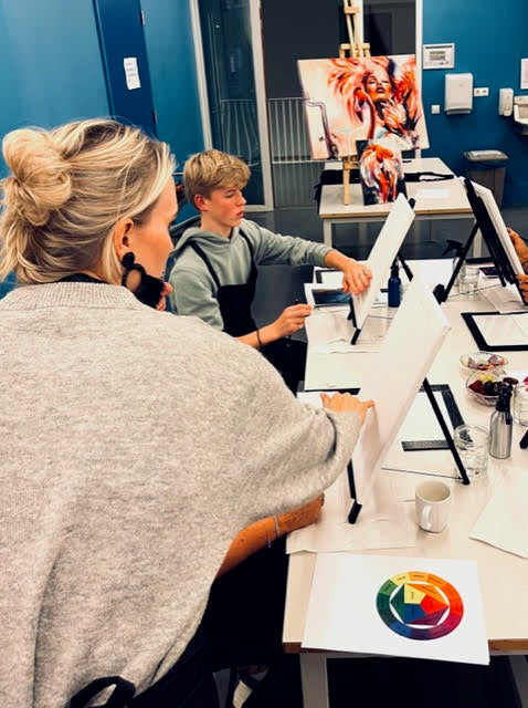 30 November Workshop 'Mixed media en olieverf'