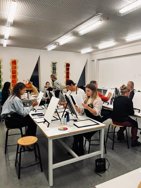30 November Workshop 'Mixed media en olieverf'