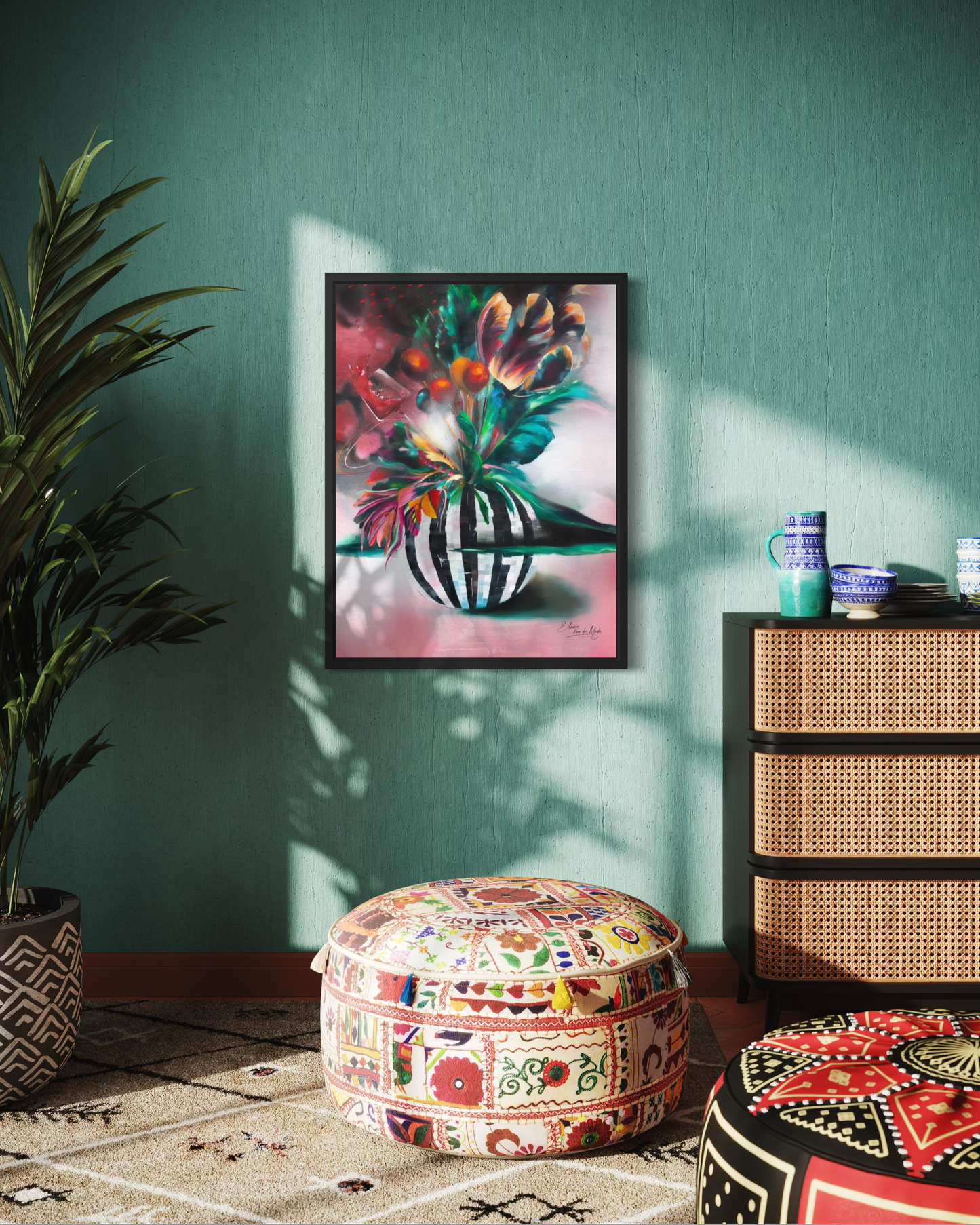 Canvas print 'Wine O'Clock'