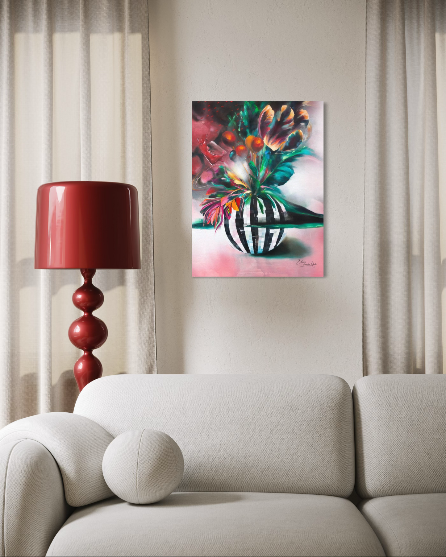 Canvas print 'Wine O'Clock'