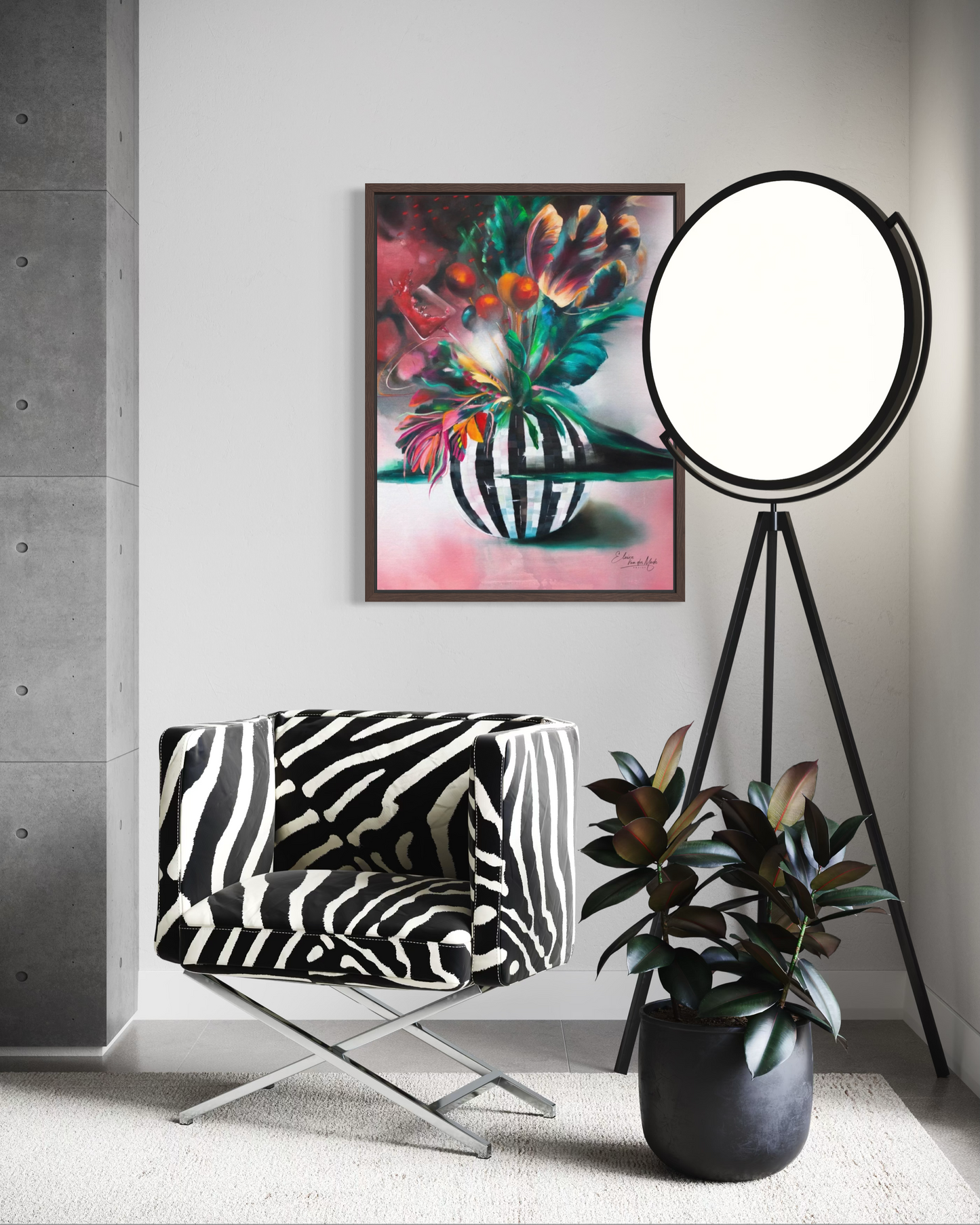 Canvas print 'Wine O'Clock'