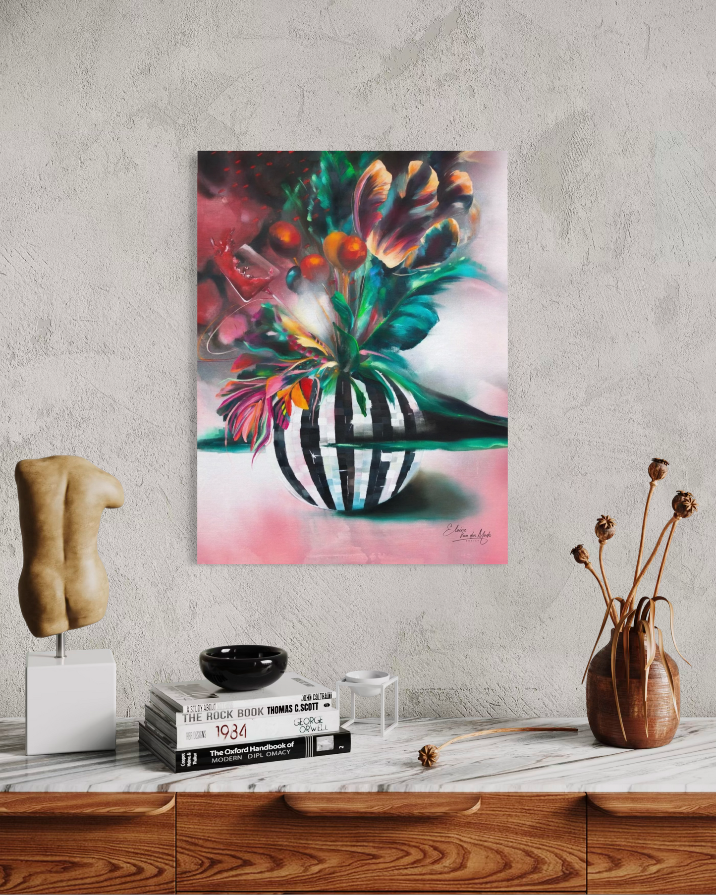 Canvas print 'Wine O'Clock'