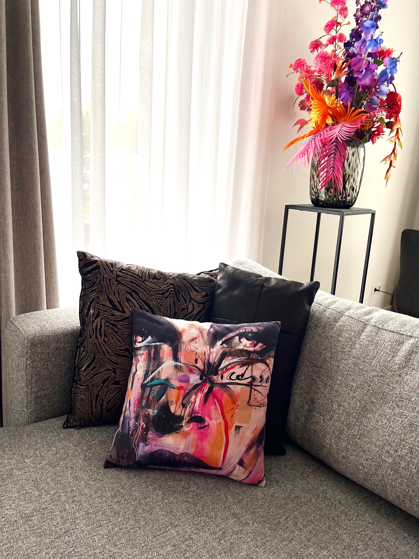 Luxurious Velvet cushion 'Inner View'