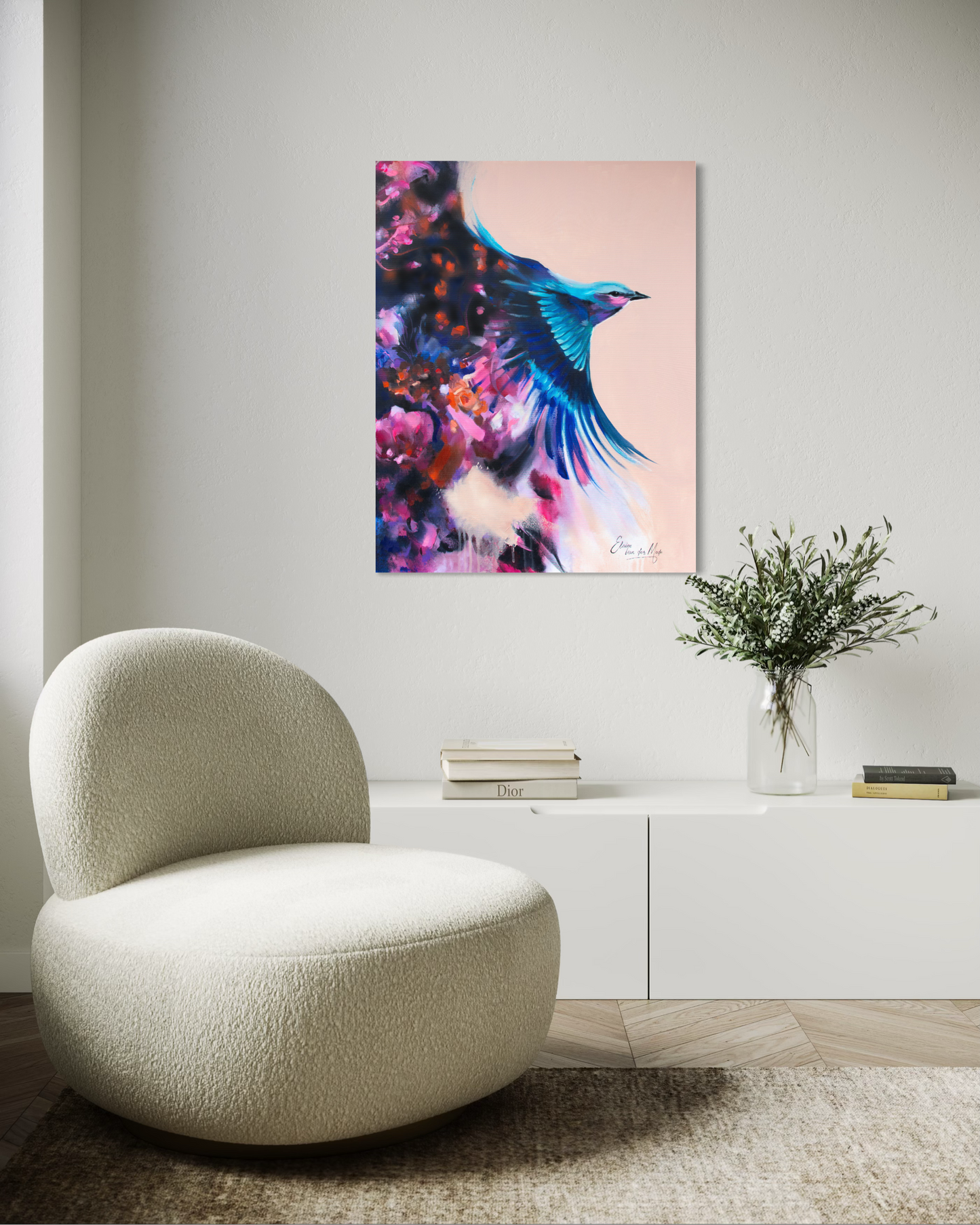 Canvas print 'She Flew Anyway'