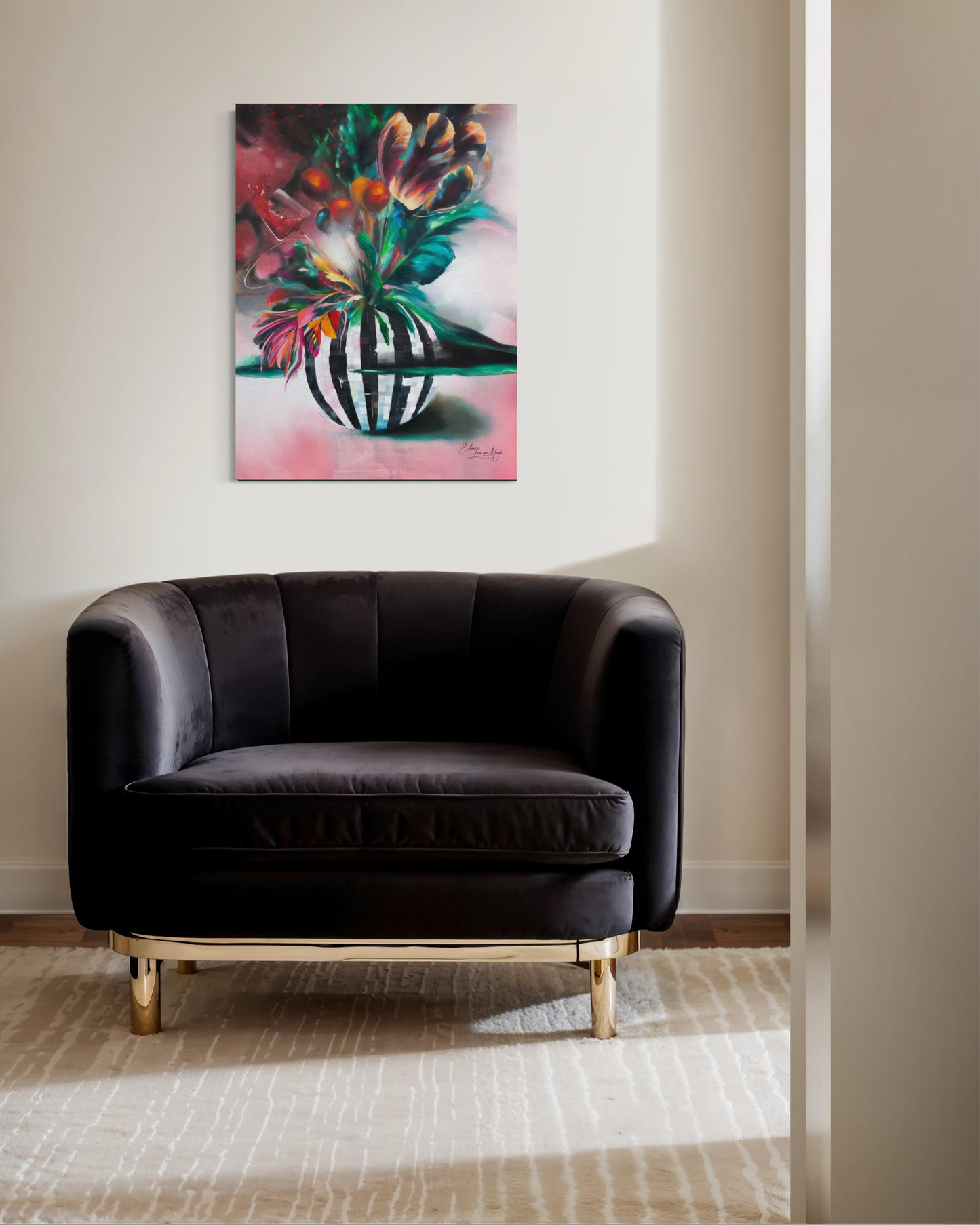 Canvas print 'Wine O'Clock'