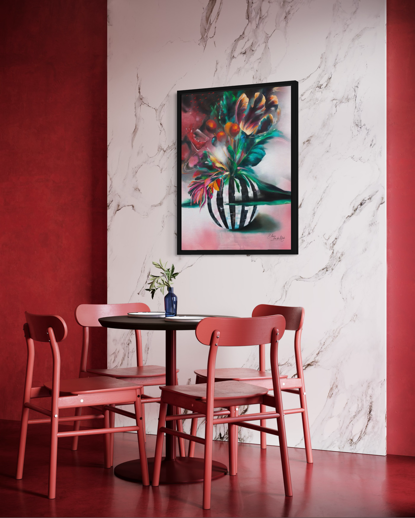 Canvas print 'Wine O'Clock'