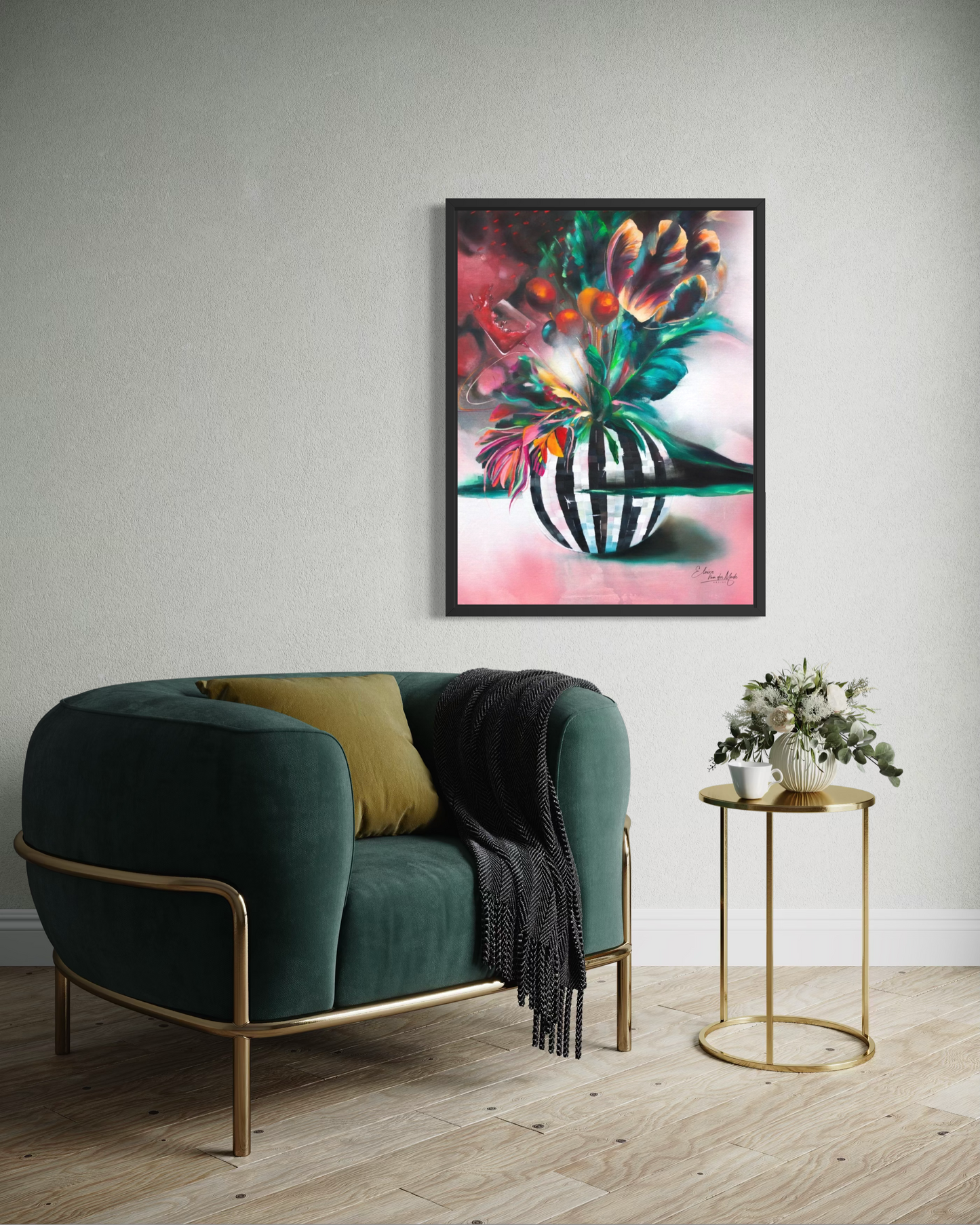 Canvas print 'Wine O'Clock'