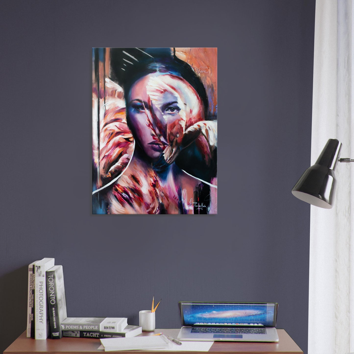 Canvas print 'One With Feathers'
